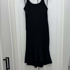 White House Black Market Black Midi Dress